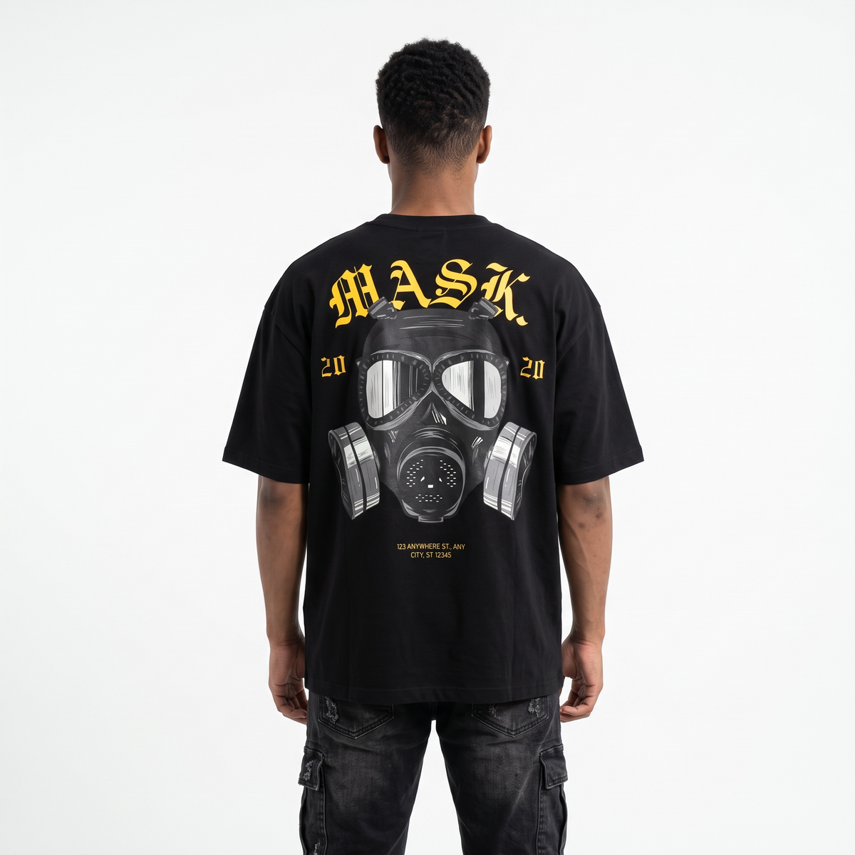 Camiseta Oversize "MASK" | Urban Survival