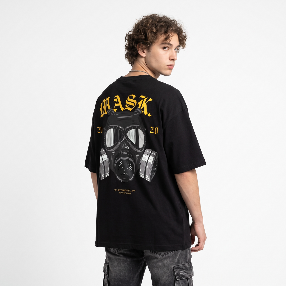 Camiseta Oversize "MASK" | Urban Survival