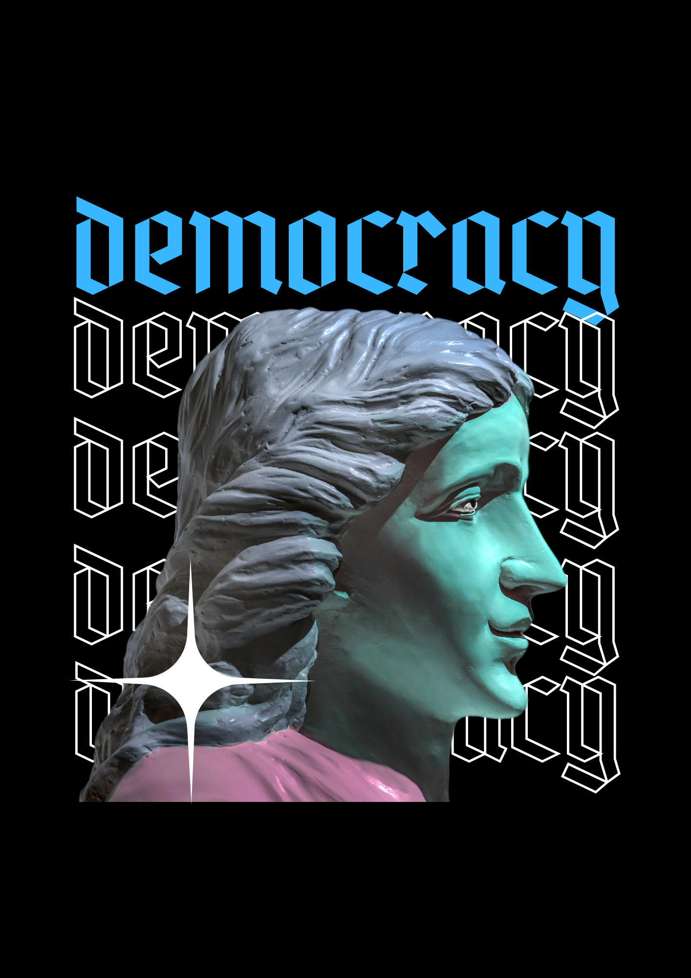 Camiseta Oversize Democracy